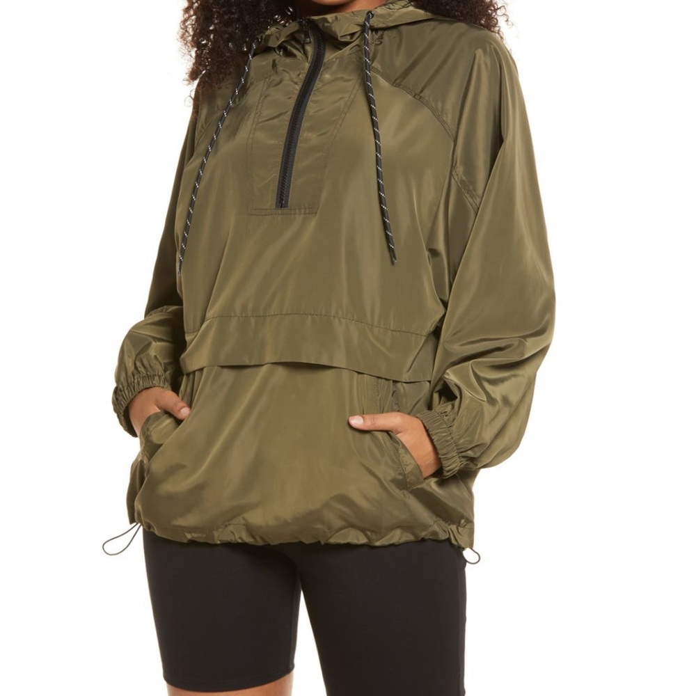 BP Athletic Jacket Olive Green Fall Jacket XL Oversized Fit